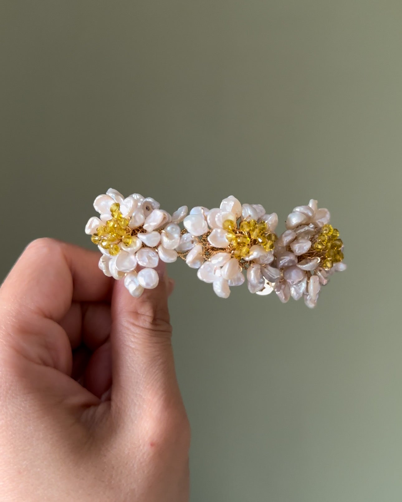 Victoria's statement peonies bangle