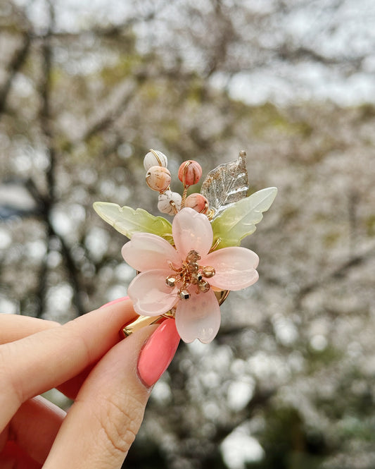 Sakura Love at Ueno small flower hair clip and brooch