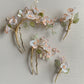 Elizabeth's English garden double floral brooch