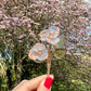 Elizabeth's English garden double floral brooch