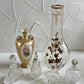 Antique Edwardian Kaheksakand cut glass perfume bottle