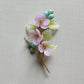 《Anita's Spring Garden》plum blossom berries statement brooch