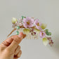 《Anita's Spring Garden》luxurious plum blossom and lily of the valley wedding hair slide