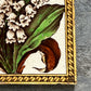 Antique Victorian lily of the valley tile