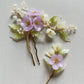 《Anita's Spring Garden》luxurious plum blossom and lily of the valley wedding hairpin
