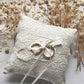Edwardian Inspired Vintage Lace Ring Pillow