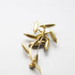 Vintage Blue Abstract Rhinestone Flower Brooch