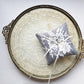 Shabby Chic Dainty Lace Ring Pillow in Slate Blue