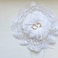 Bruges Whitework Lace Ring Pillow with Dried Lavender Filling