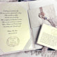 Signature big peony ring pillow, marriage certificate folder and wedding vow cards heirloom set