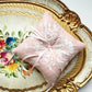 Shabby Chic Dainty Lace Ring Pillow in Vintage Pink