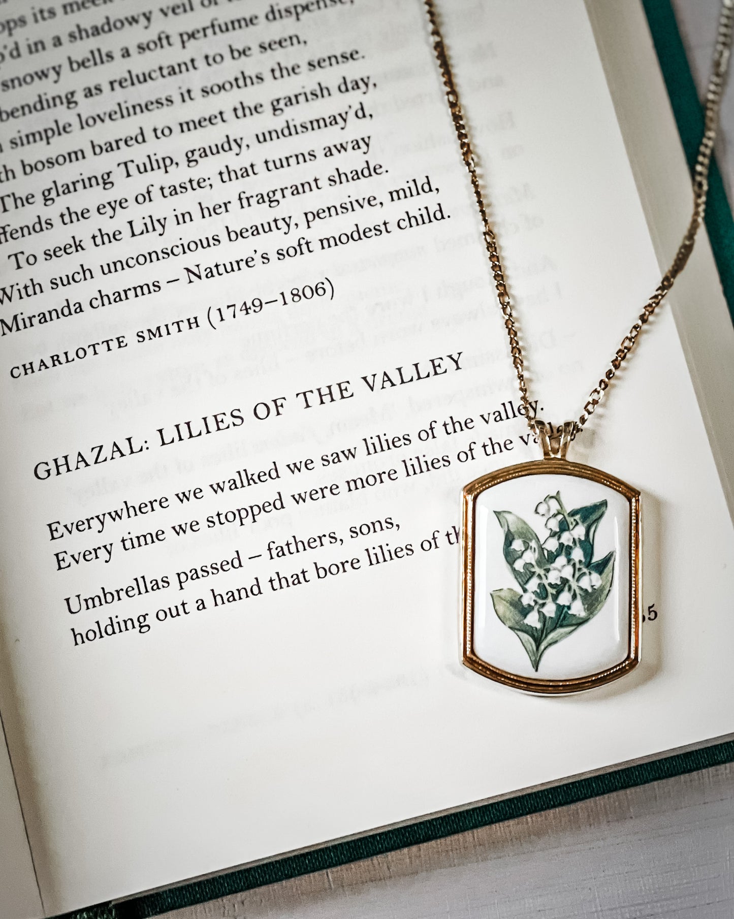 Vintage lily of the valley necklace