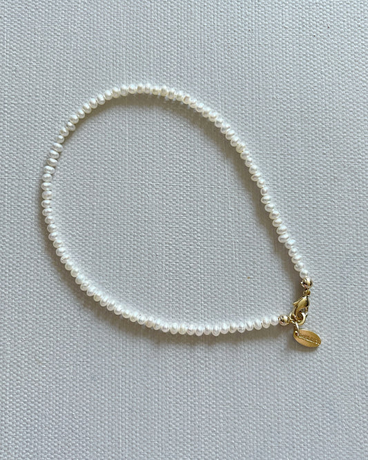 Freshwater pearl anklet
