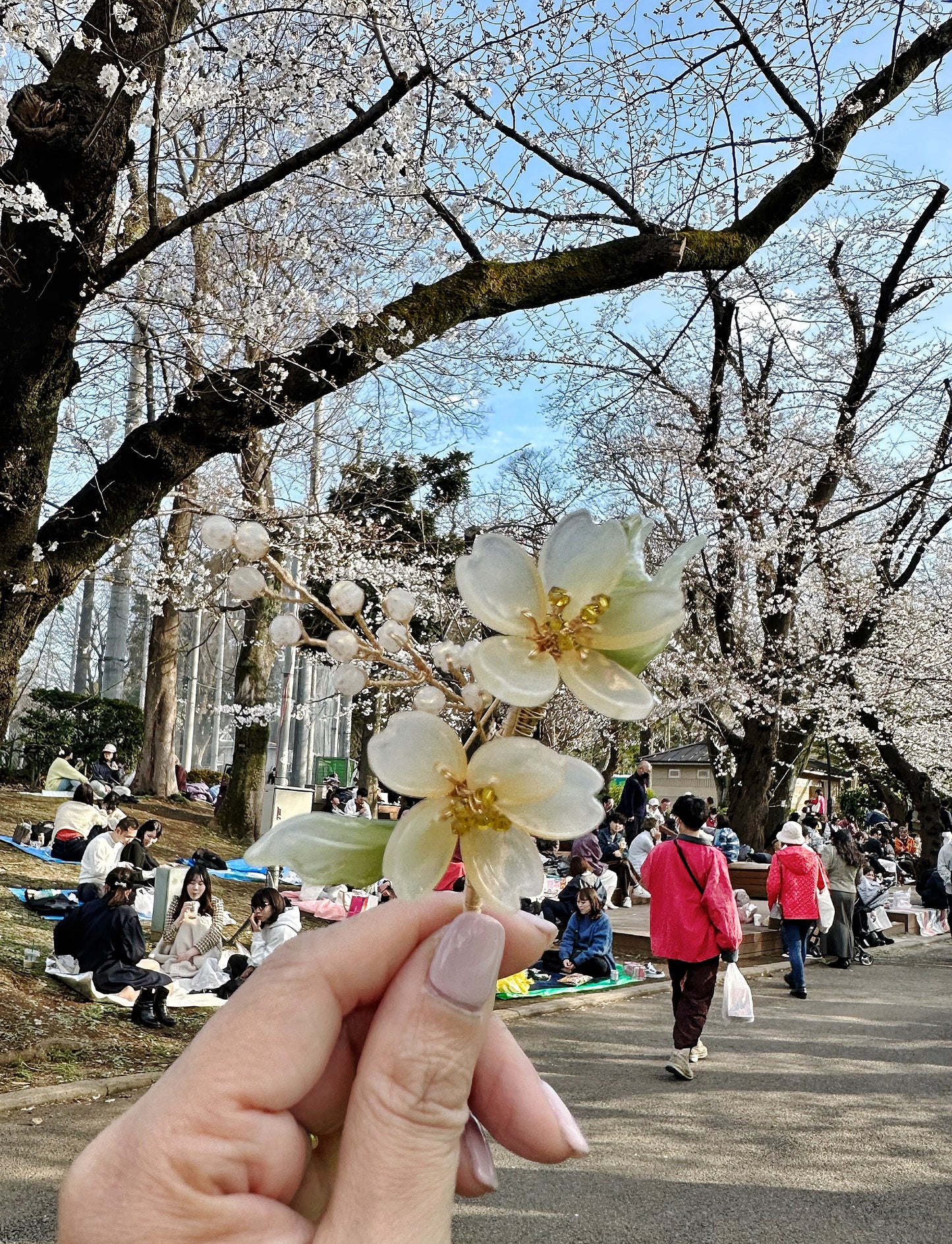 Ueno Sakura Deluxe Collection: sakura cluster brooch