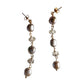 The chandelier earrings in grey freshwater pearls