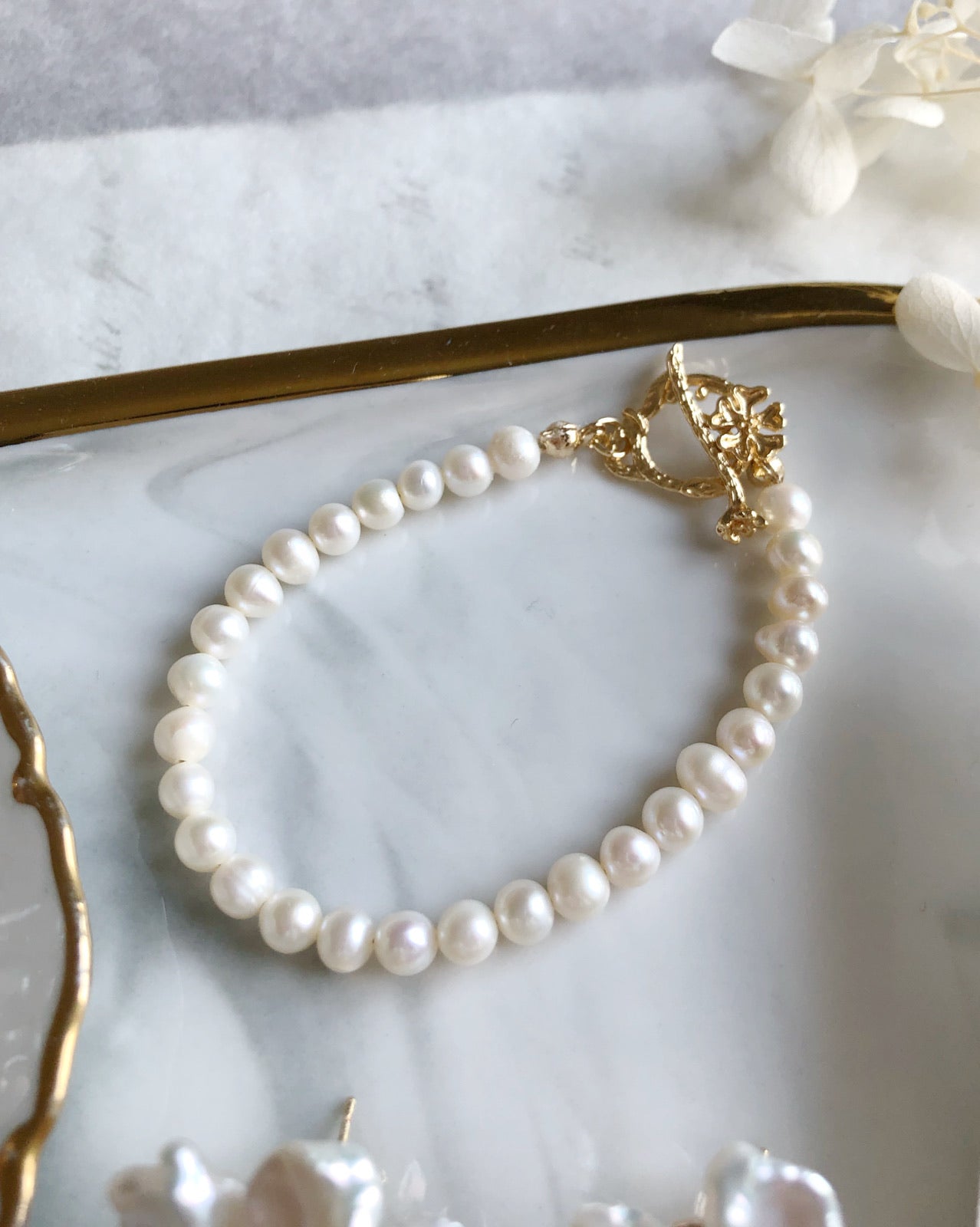 Family heirloom wedding freshwater pearl bracelet