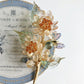 《November Palette I》LIMITED EDITION Victoria’s chrysanthemum floral bouquet brooch