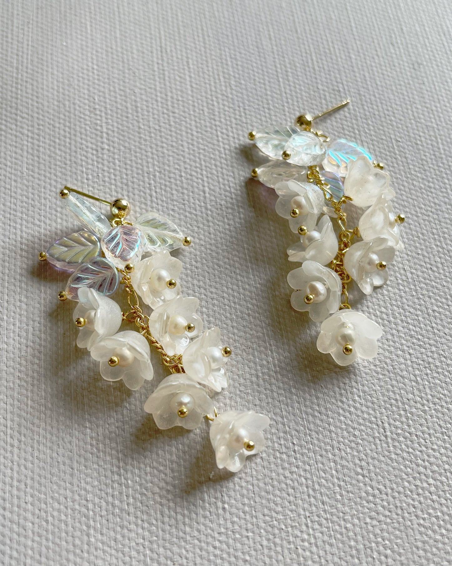 Christmas magic canterbury bell flowers earrings