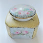 Vintage RS Germany hand painted porcelain inkwell with garden O’Hara roses details