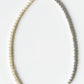 Two-tone freshwater pearl necklace in white and grey