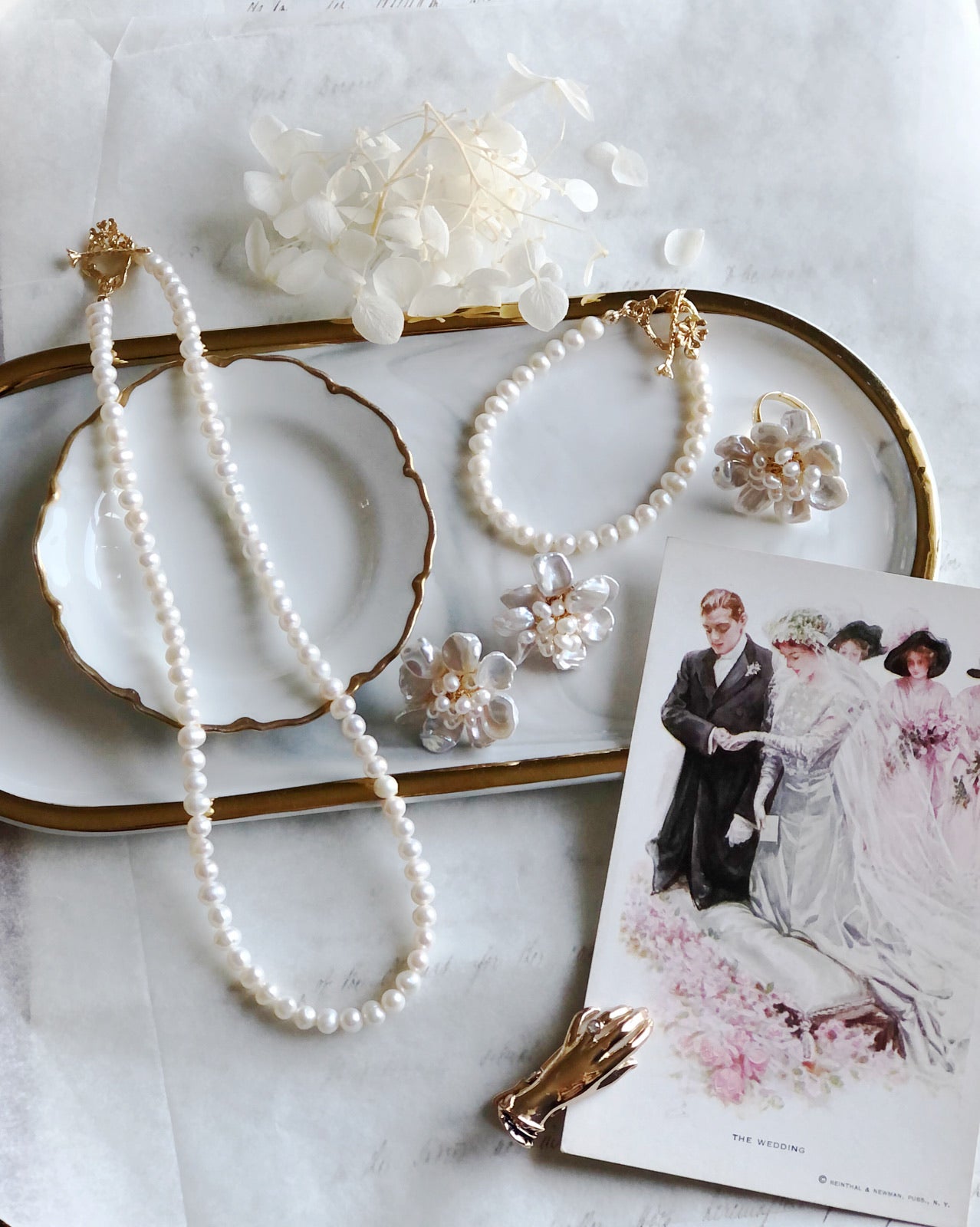 Family heirloom wedding freshwater pearl necklace