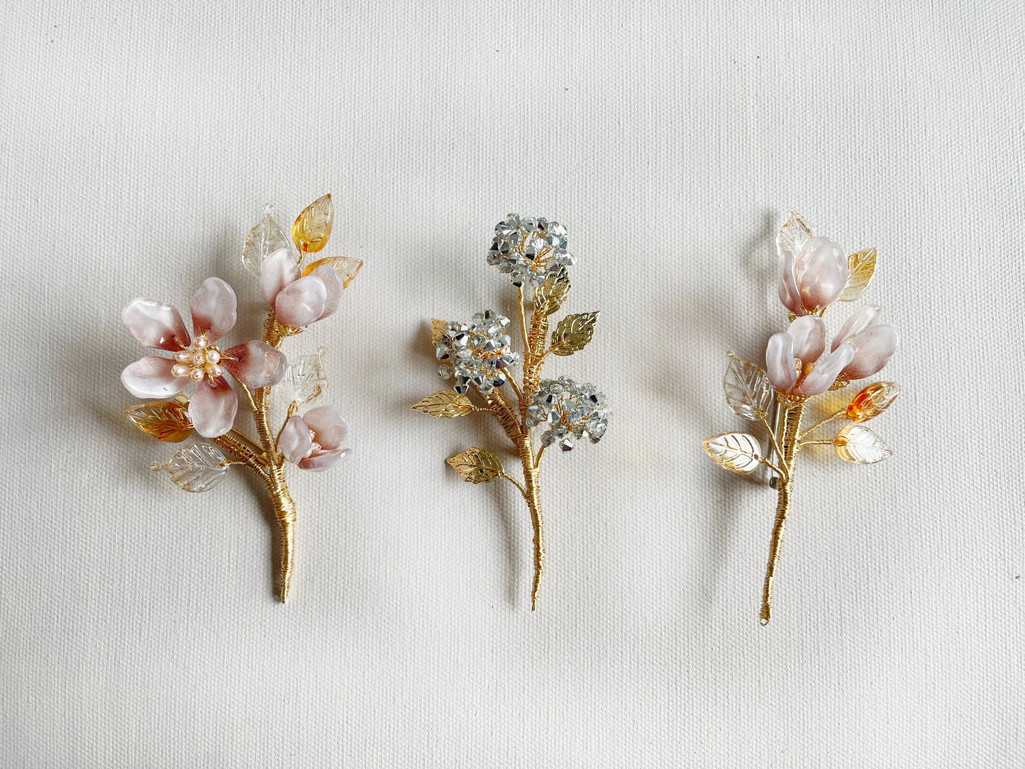 Autumn embrace silk cotton tree flower buds brooch