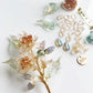 《November Palette I》LIMITED EDITION Victoria’s chrysanthemum floral bouquet brooch
