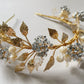 Christmas magic Swarovski crystals hydrangea tiara