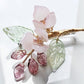 “Thank You” mini bouquet baby lily brooch in baby pink