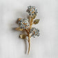Christmas magic Swarovski crystals hydrangea brooch
