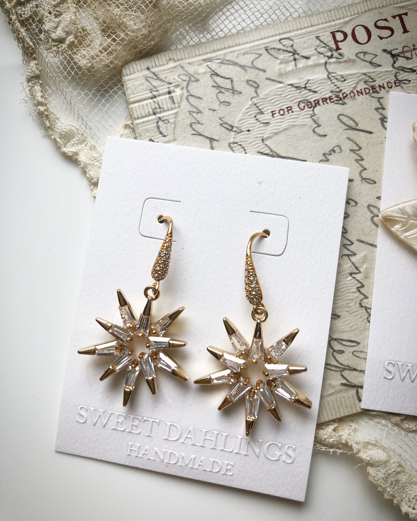 Wish upon a winter star rhinestone earrings