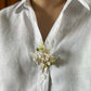 Orange blossom luxe brooch