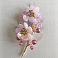 《January Palette II》Sugar plum floral bouquet brooch