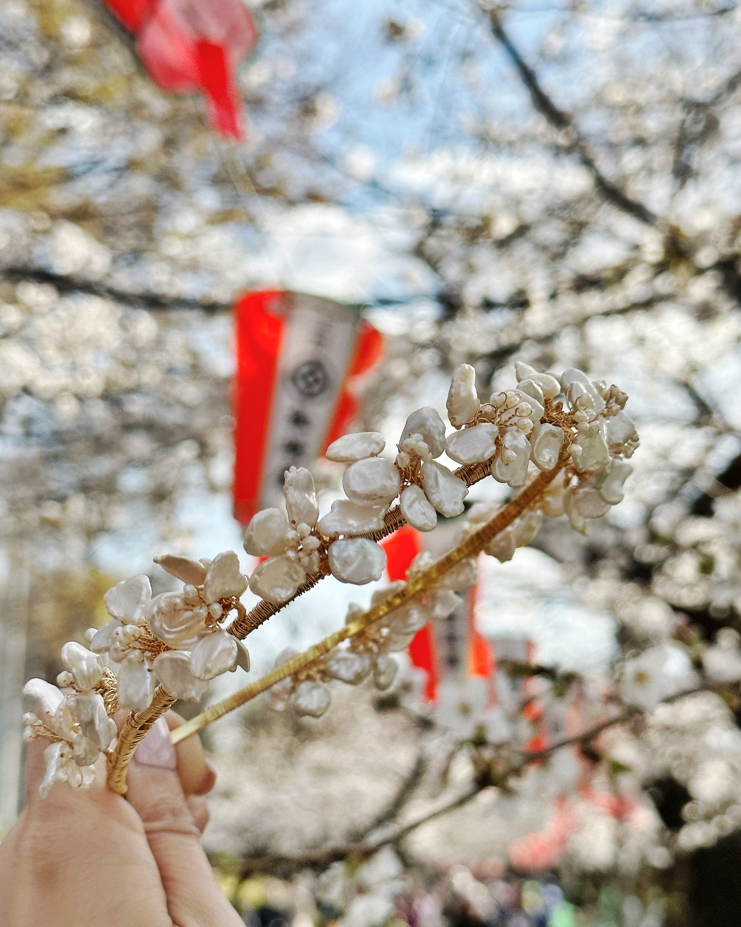 Ueno Sakura Collection: sakura wedding tiara