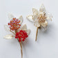 Winter warmth baby peony brooch in gold