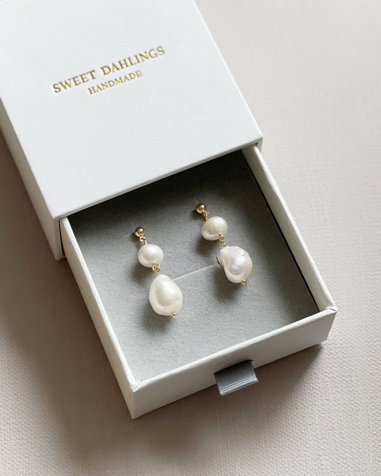 Double pearls double joy heirloom earrings