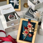 《December Palette II》Victoria’s Christmas' chrysanthemum floral bouquet brooch