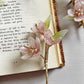 Someiyoshino sakura half opening bouquet brooch in antique pink