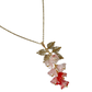 Canterbury bell flowers necklace in strawberry smoothie