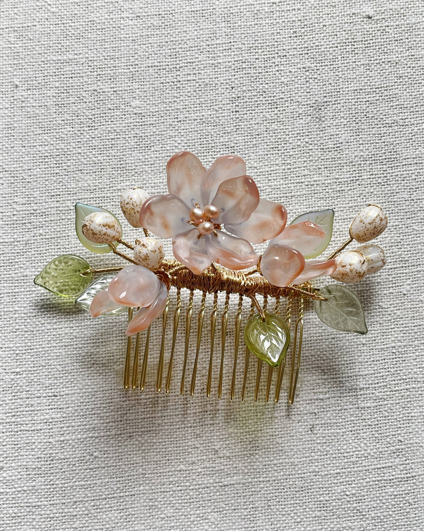 Dawn of spring flower hair slide