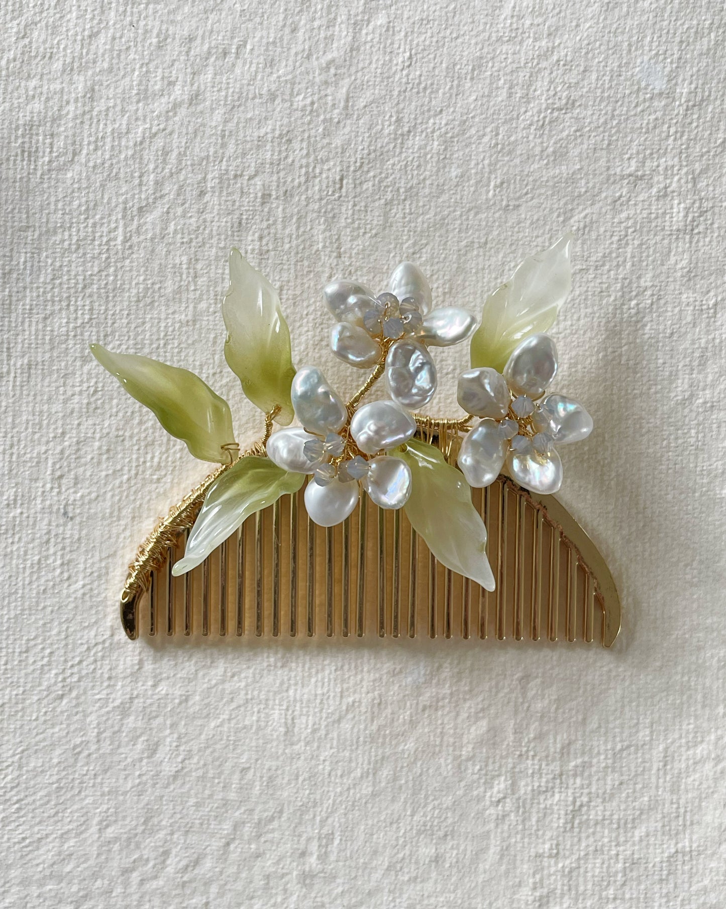 Orange blossom luxe hair slide