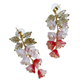 Canterbury bell flowers earrings in strawberry smoothie