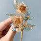 《November Palette I》LIMITED EDITION Victoria’s chrysanthemum floral bouquet brooch