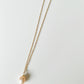 My first baroque pearl necklace and earring set in peachy pink