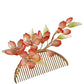 Someiyoshino sakura blooming foliage hairslide in blushing red