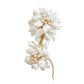 The graduation freshwater pearls peonies statement brooch