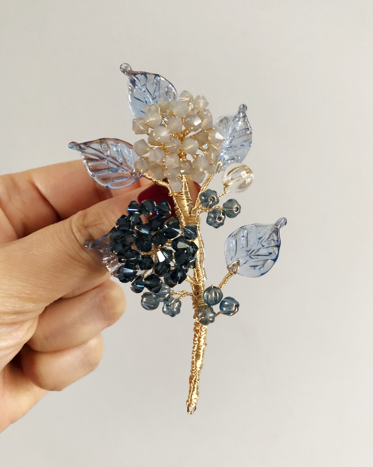 《Limited edition》Christmas starry sky hydrangea bouquet brooch