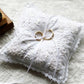 Edwardian inspired hand embroidered small pillow/ring pillow