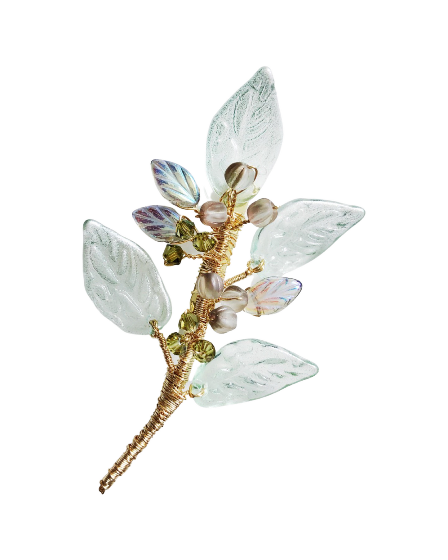 Foliage brooch in Autumn