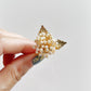 Freshwater seed pearls hydrangea earrings
